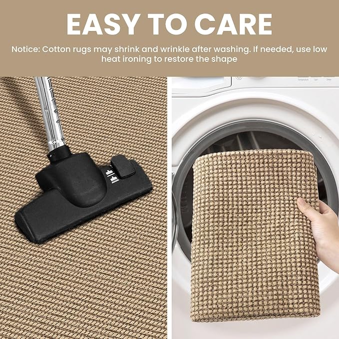 IOHOUZE Washable Runner Rug 2.6x12 Non Slip Rubber Backed Extra Long Hallway - Image 4
