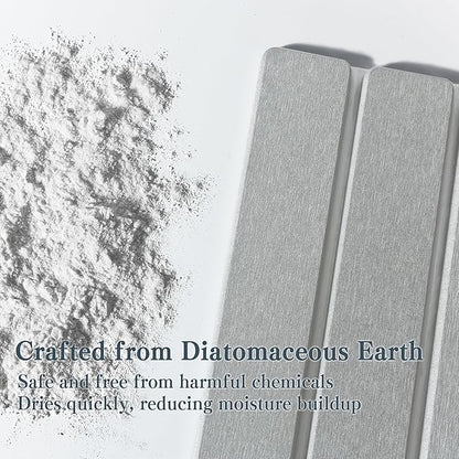 2pcs Stone Dish Drying Mat for Kitchen Counter, Quick-Dry Diatomaceous Earth - Image 3