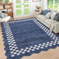 GarveeHome Washable Rug 5x7 for Living Room Large Bedroom Scalloped Rug Non by GarveeHome