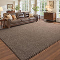 Pettop 7x10 Brown Area Rugs for Living Room Bedroom, Thickened Memory-Foam by Pettop