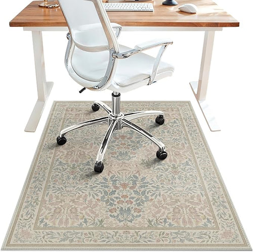 36"x48" Office Chair Mat for Hardwood Tile Floor, Under Desk Carpet Protector by BESBLEE