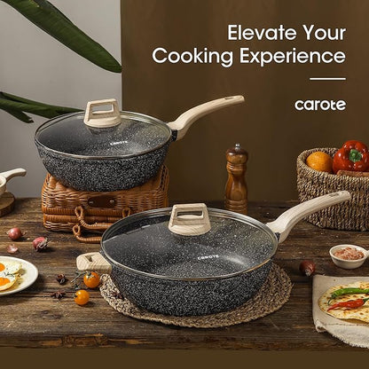 CAROTE 12.5 Inch Nonstick Deep Frying Pan - Image 9
