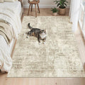 Soalmost 4x6 Area Rugs for Living Room, Vintage Washable Rugs for Dining Room by Soalmost