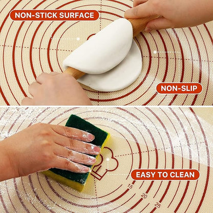 Silicone Baking Mat, Reusable Food Grade Silicone Counter Mat - Image 3