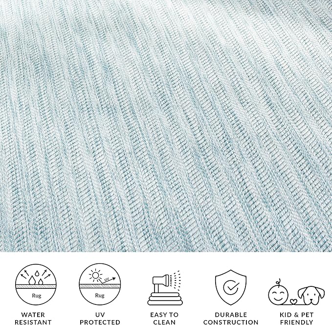 SAFAVIEH Outdoor Square Rug 4' - Image 5