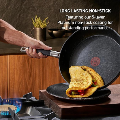 T-Fal Stone Force Platinum Non Stick Fry Pan Set 2 Piece, 8 inch and 10.5 inch - Image 3