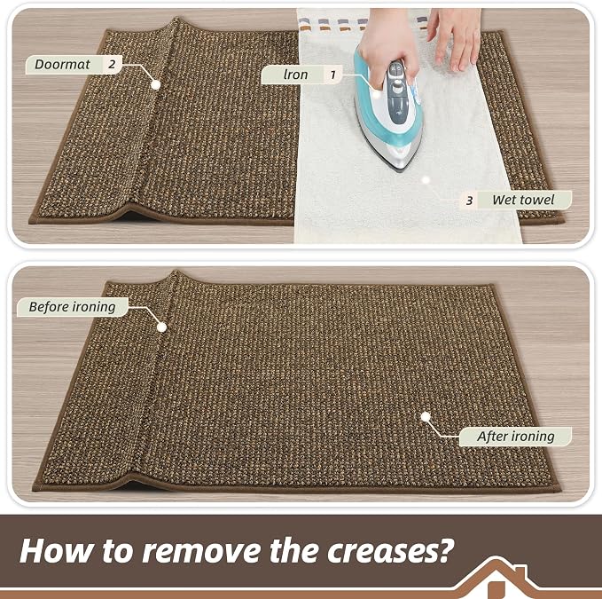 BEQHAUSE Dirt Trapper Door Mat 20" x 48", Non-Slip Washable Doormats Entrance - Image 9