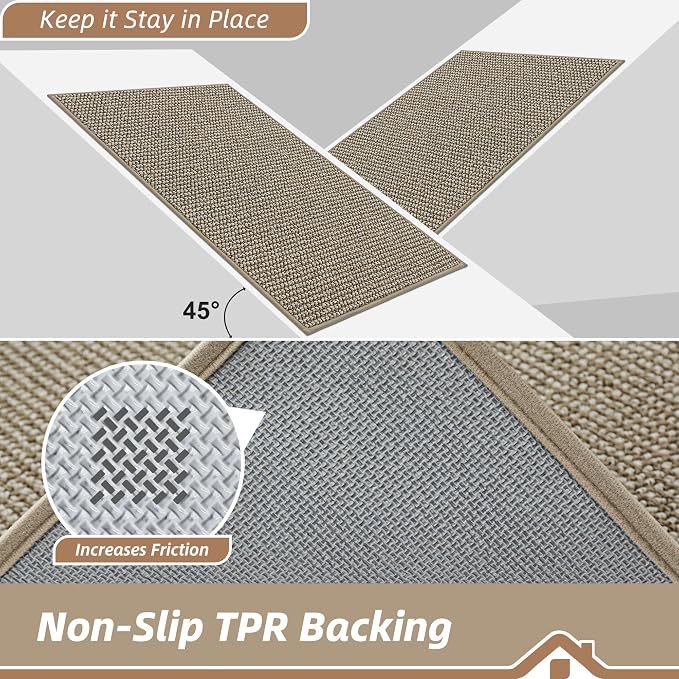 BEQHAUSE Dirt Trapper Door Mat 20" x 32", Non-Slip Washable Doormats Entrance - Image 6