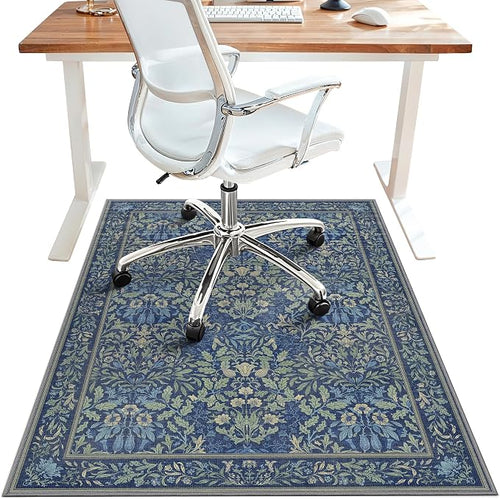 36"x60" Office Chair Mat for Hardwood Tile Floor, Under Desk Carpet Protector by BESBLEE