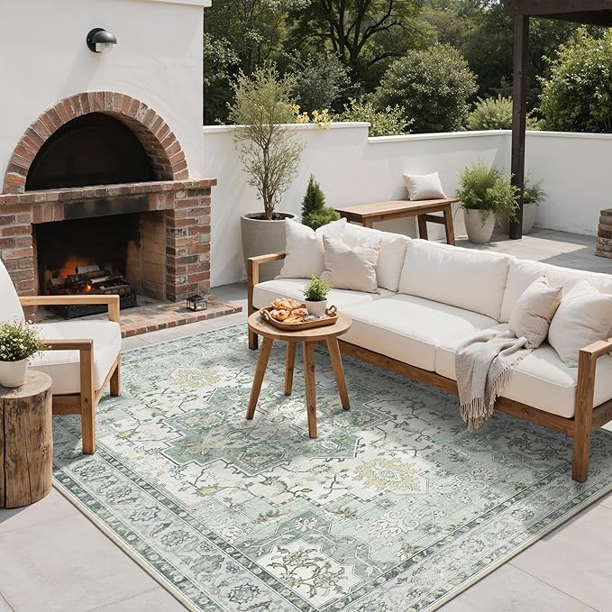 GENIMO Outdoor & Indoor Area Rug 6'x9', Waterproof, Non-Shedding, Easy Cleaning - Image 6
