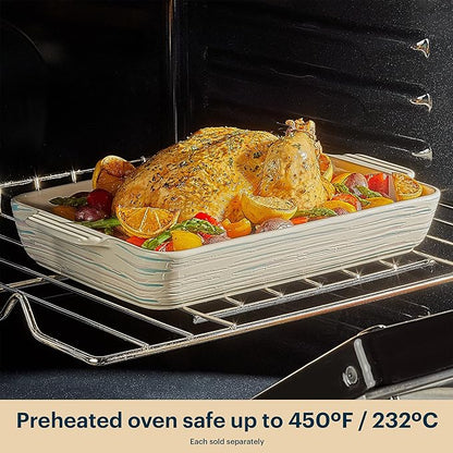 Pyrex 4QT Rectangular Ceramic Baking Dish, Casserole Dish - Image 7