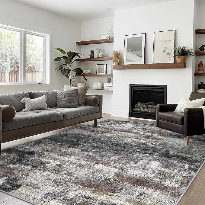 BEIMO Area Rugs 8x10 for Living Room Bedroom, Modern Abstract Machine Washable - Image 3