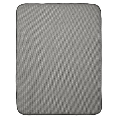 InterDesign 41141 Solid Large 24" x 18" Mat Black by iDesign