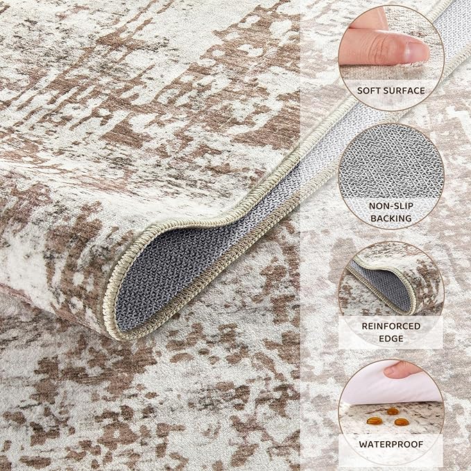 UERMEI 4x6 Area Rug Living Room Rugs - Image 7