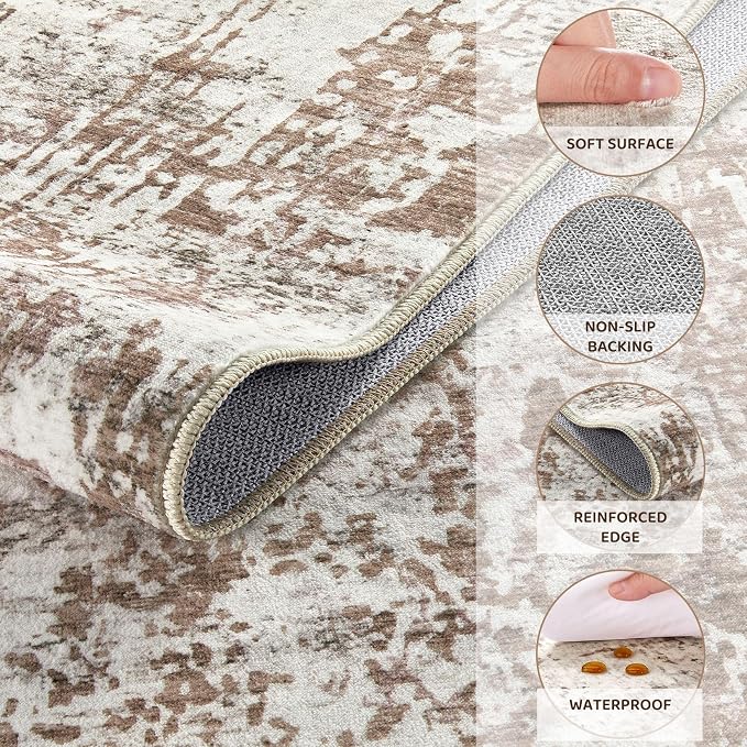 UERMEI 8x10 Washable Area Rug - Image 8