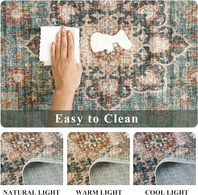 TOPRUUG Green Living Room Rug - Image 6