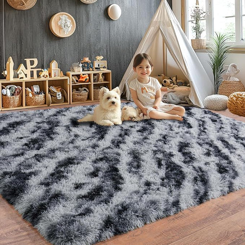 8x10 Area Rugs for Living Room, Ultra Soft Fluffy Large Shaggy Rug Carpet for - Image 2