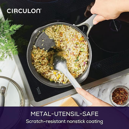 Circulon A1 Series w/ ScratchDefense Nonstick Induction Straining Sauce Pan - Image 8