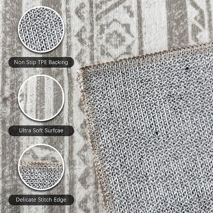 RUGSURE Washable Area Rugs 5' x 7' - Image 6