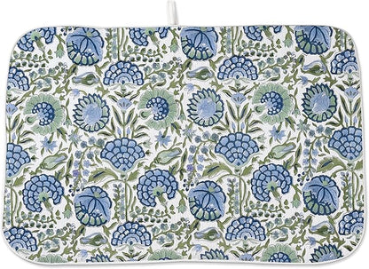 Floral Dish Drying Mat 18x24 Inches by OFIRD