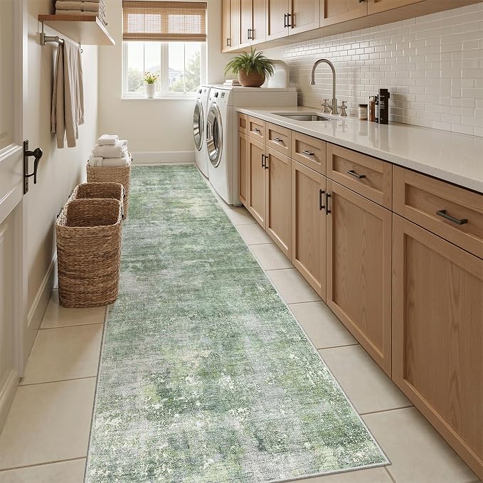 Soalmost Runner Rug 2x12 Washable Non-Slip Hallway Runner Rugs - Image 4