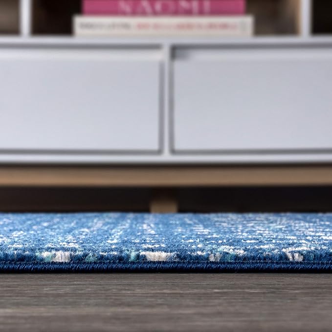 JONATHAN Y Boho Vintage Diamond Blue/White Indoor Area Rug 3X5 ft, Moroccan Hype - Image 10