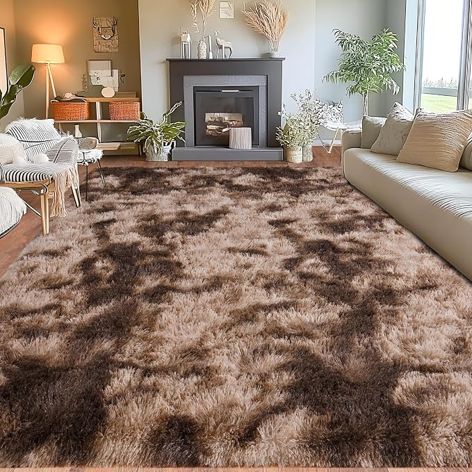 8x10 Area Rugs for Living Room, Ultra Soft Fluffy Large Shaggy Rug Carpet for - Image 3
