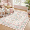 CAPALOCA Machine Washable Rugs Nursery Rug Sq5ft Cute Girl Non Slip Low Pile by CAPALOCA