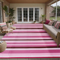 HUGEAR Outdoor Waterproof Rug 6'x9' Plastic Straw Rugs Washable Reversible by HUGEAR