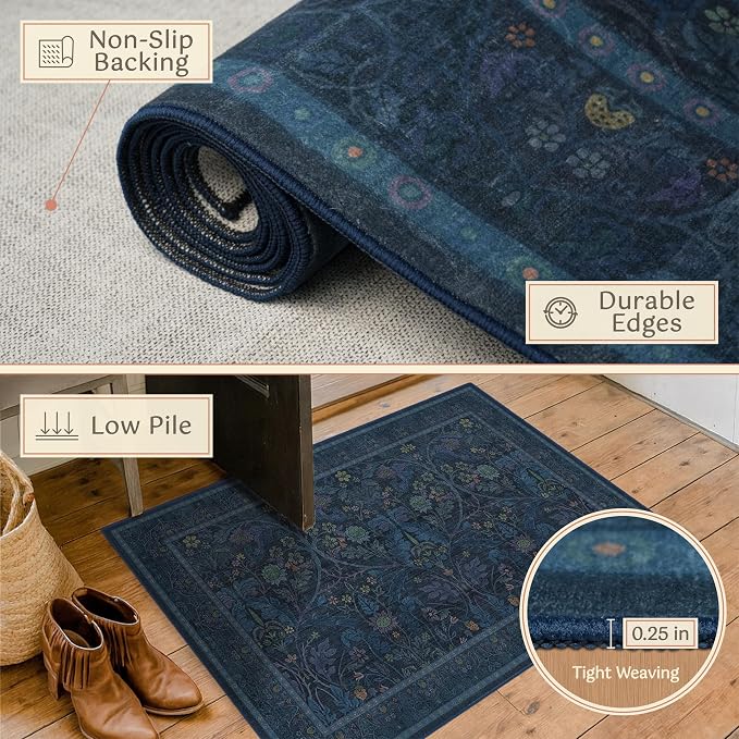 2x10 Extra Long Runner Rugs for Hallways, Non Slip Machine Washable Front Door - Image 5