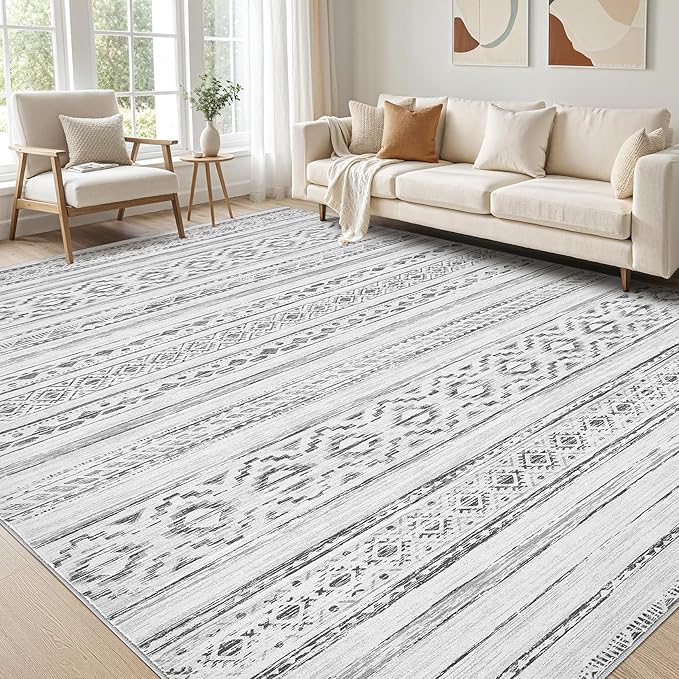 cotiled 7x9 Area Rugs Living Room Rug: Washable Boho Rugs by COTILED