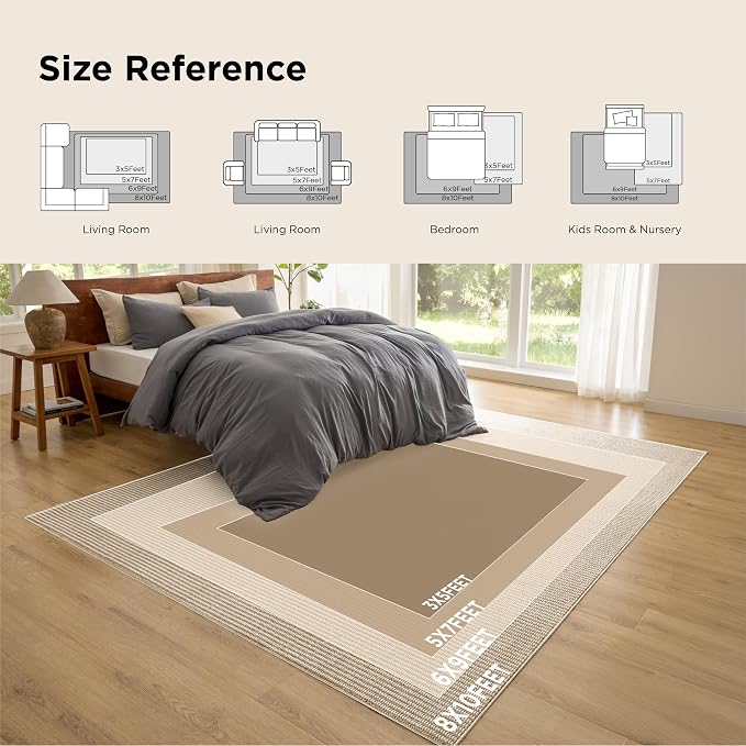 Bedsure 6x9 Faux Wool Area Rugs - Image 8