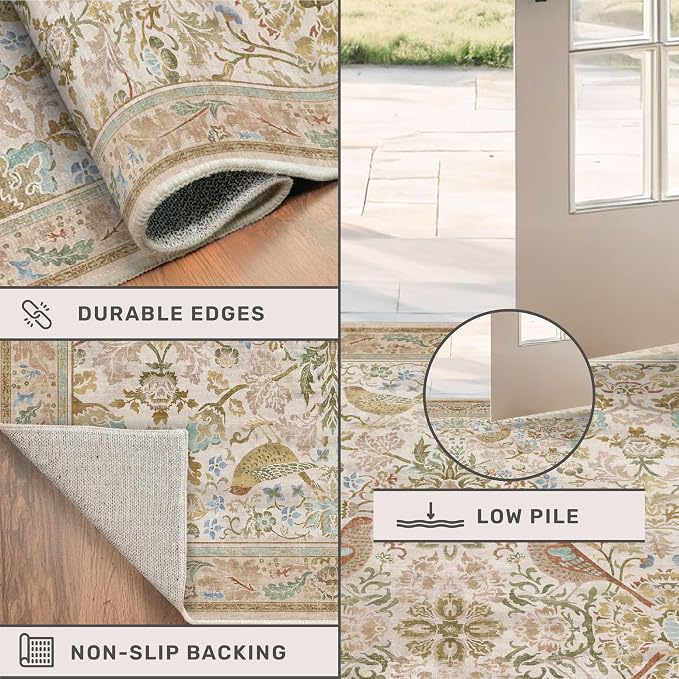 Hazo Haus Boho Bathroom Runner Rug 2x5 - Image 5