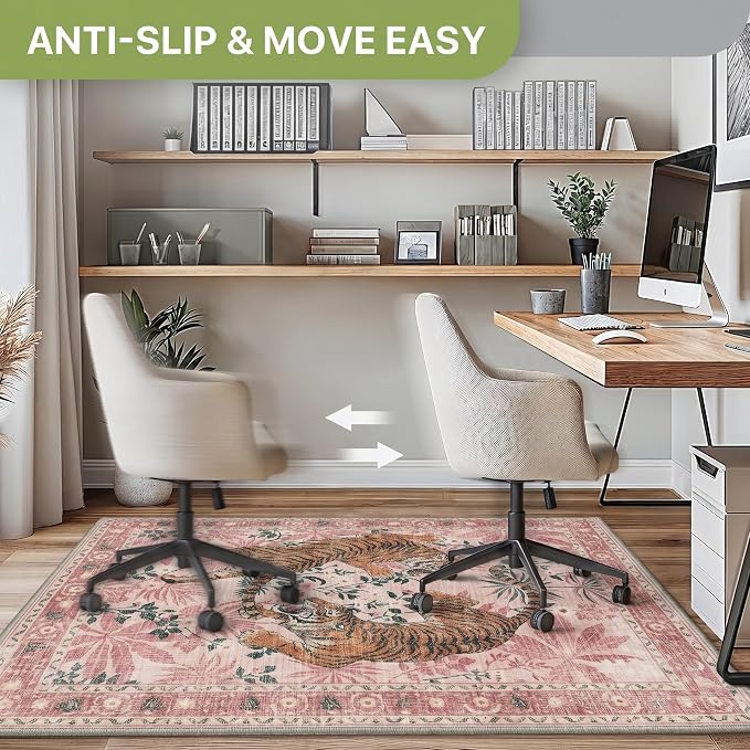 48"x60" Office Chair Mat for Hardwood Tile Floor, Under Desk Carpet Protector - Image 3