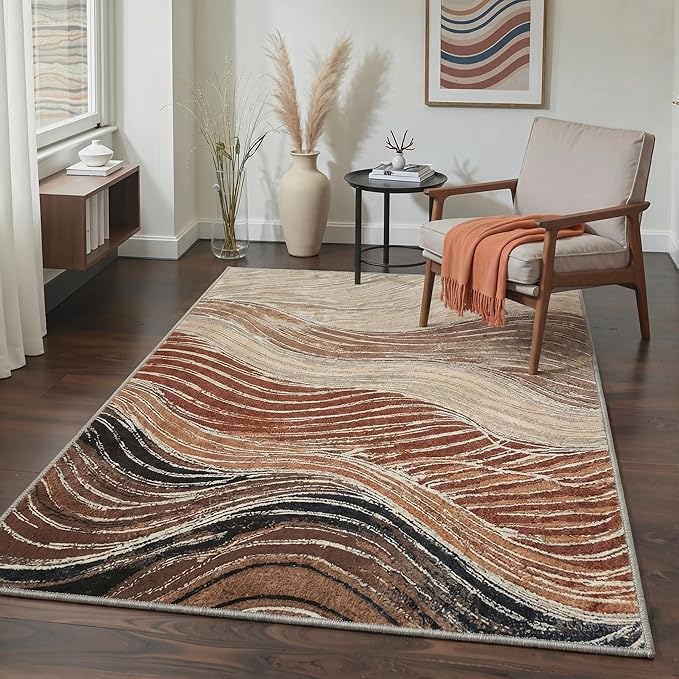 BEIMO Area Rugs 10x14 for Living Room Bedroom, Modern Abstract Machine Washable by BEIMO