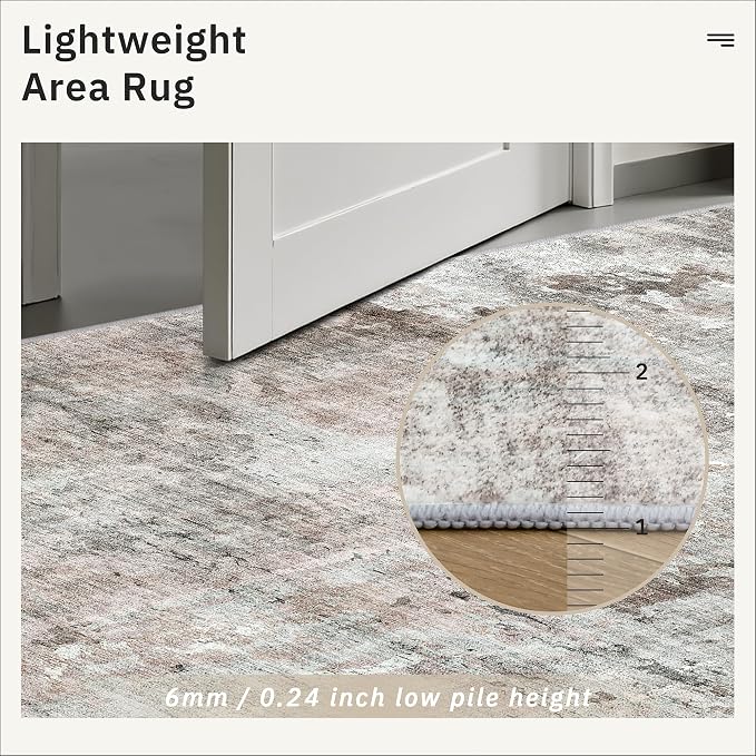 Soalmost Runner Rug 2x10 Washable Non-Slip Hallway Runner Rugs - Image 7