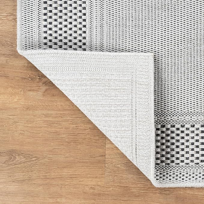 CAMILSON Easy Jute Rug 9x12, Indoor Outdoor Off-White Color Fiber Area Rugs - Image 5