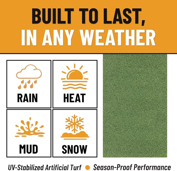 Ottomanson Artificial Grass Rug Pro 78" x 12', Indoor Outdoor Fake Grass Rug - Image 5