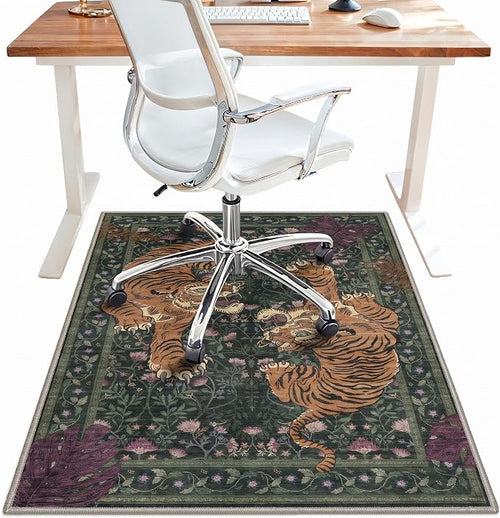 36"x60" Office Chair Mat for Hardwood Tile Floor, Under Desk Carpet Protector by BESBLEE