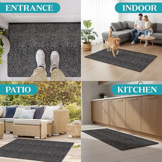 Premium Microfiber Indoor Door Mat – 24"x36" Washable Entry Mat, Waterproof - Image 6