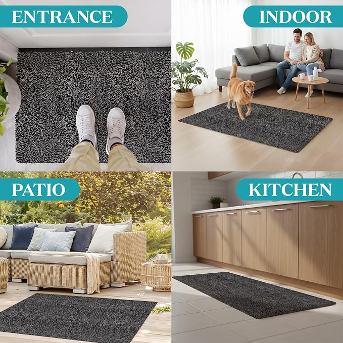Premium Microfiber Indoor Door Mat – 20"x30" Washable Entry Mat, Waterproof - Image 6