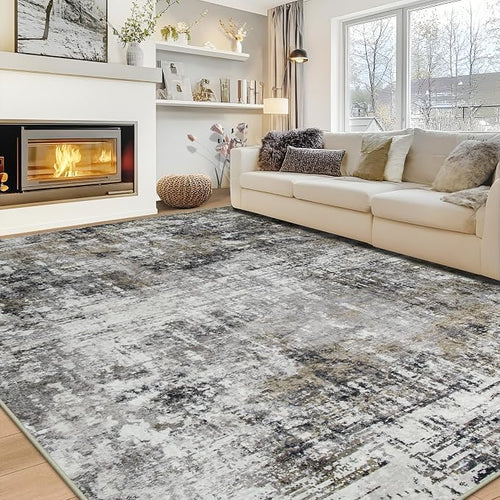 10x14 Area Rugs Large Living Room Rug Washable: Modern Abstract Rug Indoor by Aelenmu