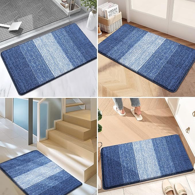Kitinjoy Indoor Outdoor Door Mat, 59x36 Non-Slip Absorbent Dirt Trapper - Image 6