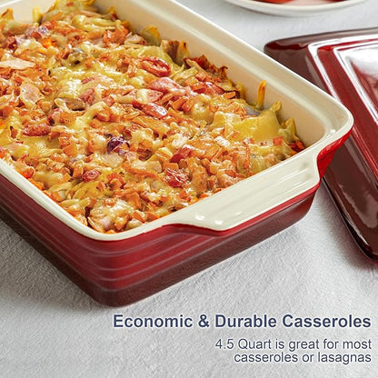 LOVECASA 4.5 Quart Ceramic Casserole Dish - Image 5