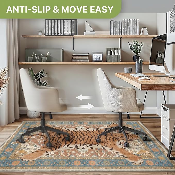 48"x72" Office Chair Mat for Hardwood Tile Floor, Under Desk Carpet Protector - Image 3