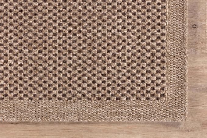 CAMILSON Easy Jute Rug 8x10, Indoor Outdoor Natural Color Fiber Area Rugs - Image 6