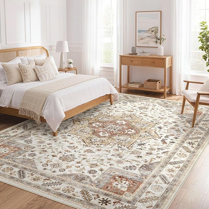 Vintage Living Room Area Rug 9x12 - Image 9