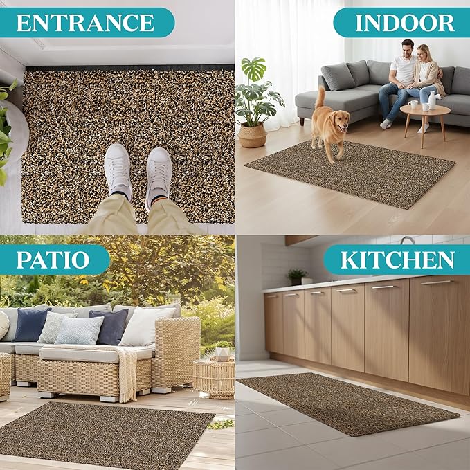 Premium Microfiber Indoor Door Mat – 32"x48" Washable Entry Mat, Waterproof - Image 6