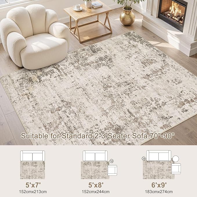 UERMEI 6x9 Area Rug Living Room Rugs - Image 3