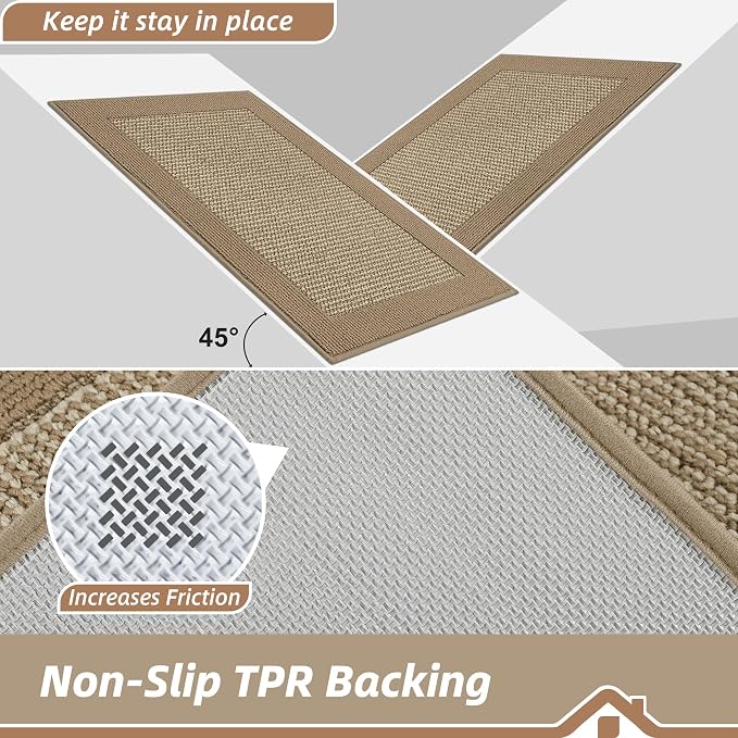 BEQHAUSE Indoor Door Mat 24" x 60", Dirt Trapper Door Mats Non-Slip Entryway - Image 4